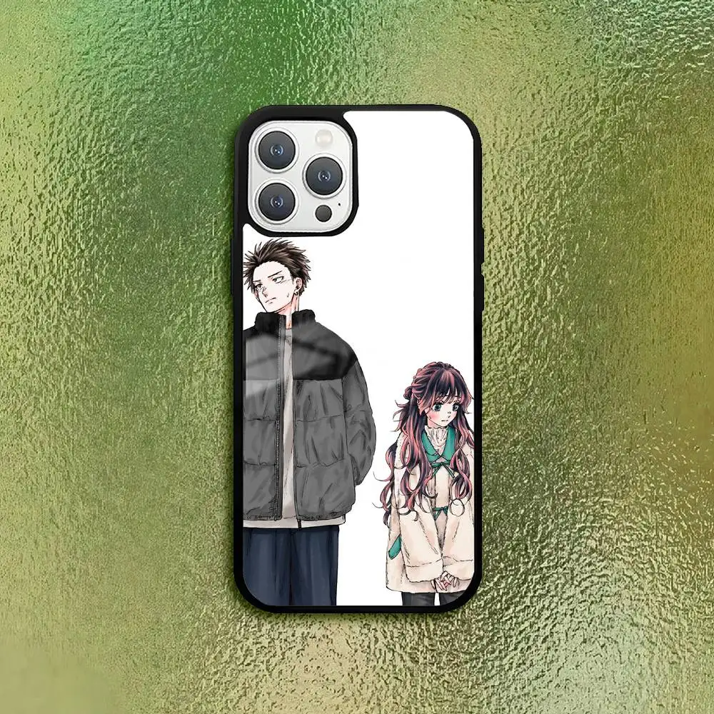 حافظة هاتف Kaoru Hana Wa Rin To Saku لهاتف آيفون 11 12 13 14 15 16Pro Max Plus نسيج زجاجي عالي الجودة