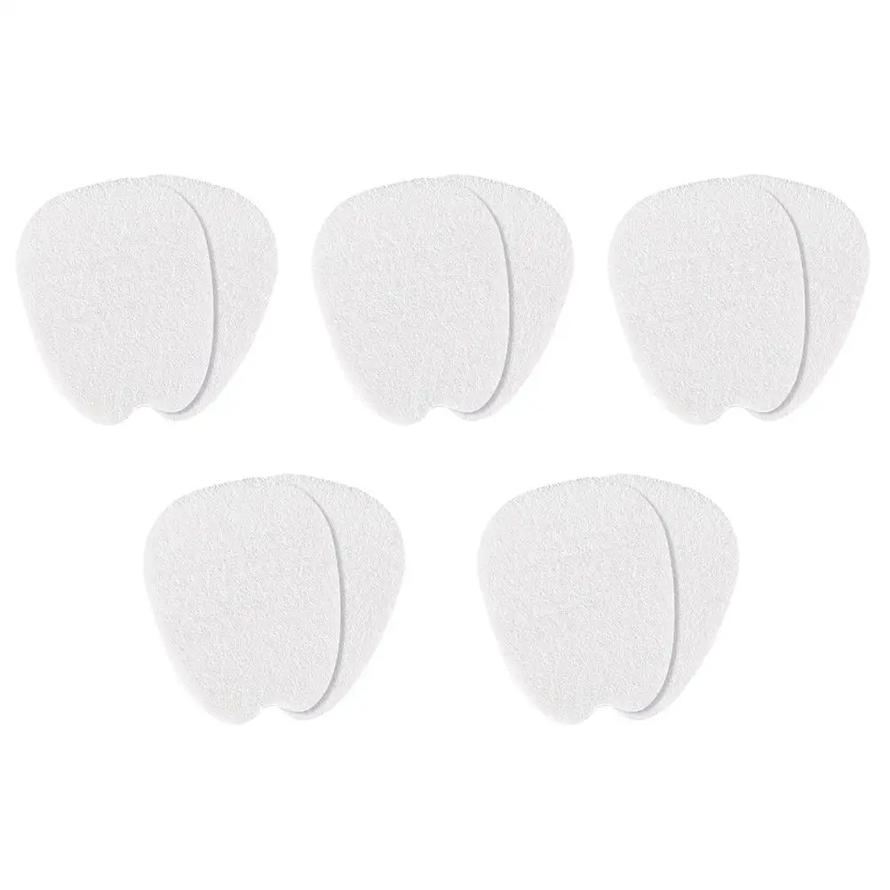 

5 Pairs White Felt Forefoot Cushion Heels Shoe Mat Tongue Sticker Sports Insoles Front Pad Absorb Sweat Soft Skin Reduce Foot