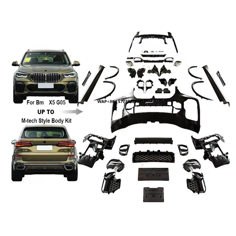 

M-tech Style Body Kits for Bm X5 G05 Body Kit Upgrade to Mtech Sport Style Car Bumper Accessories PP Facelift Kit Auto Parts