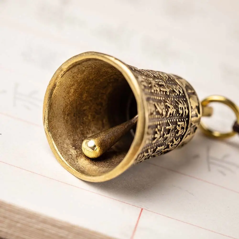

Brass bell Tibetan Buddhism Scripture Sutra Car Accessories Interior Accessories Car Key Chain Car Key Chain Keyfob Key Rings