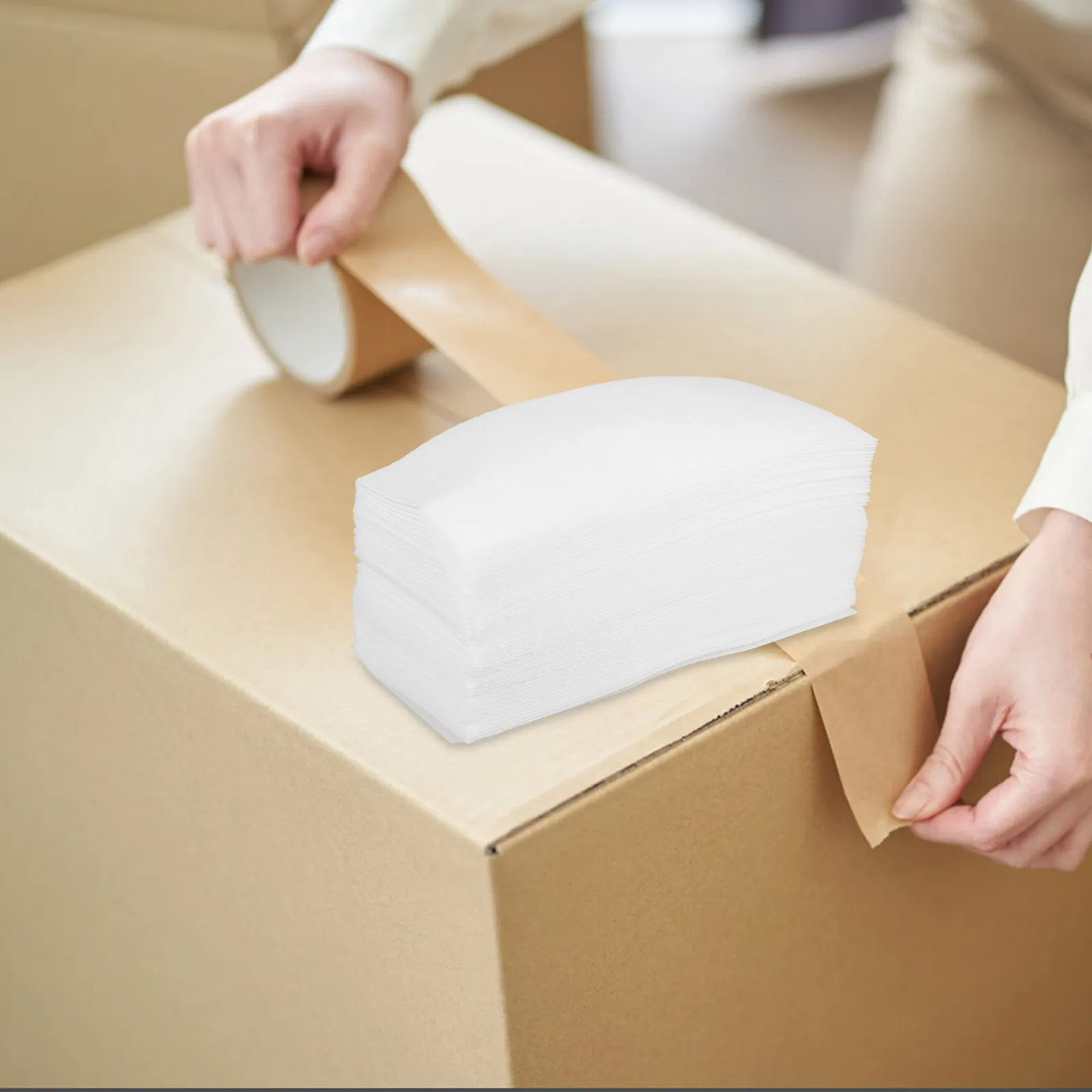 

100Pcs Epe Cushion Packaging Bags Protective Sleeves for Fragile Items Glassware Electronics Shipping Moving Supplies