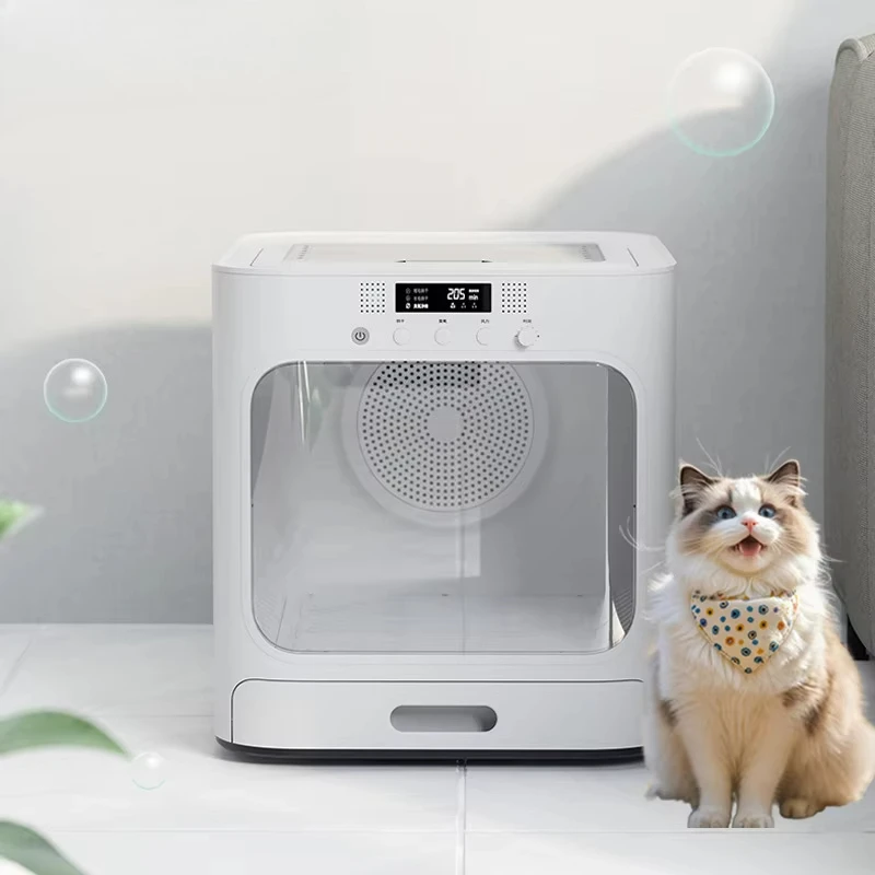 

60L Plastic Smart Pet Dryer Box 38.5C Constant Temp 360 Airflow Professional Grooming Salon Use OEM Supplier CE Certified