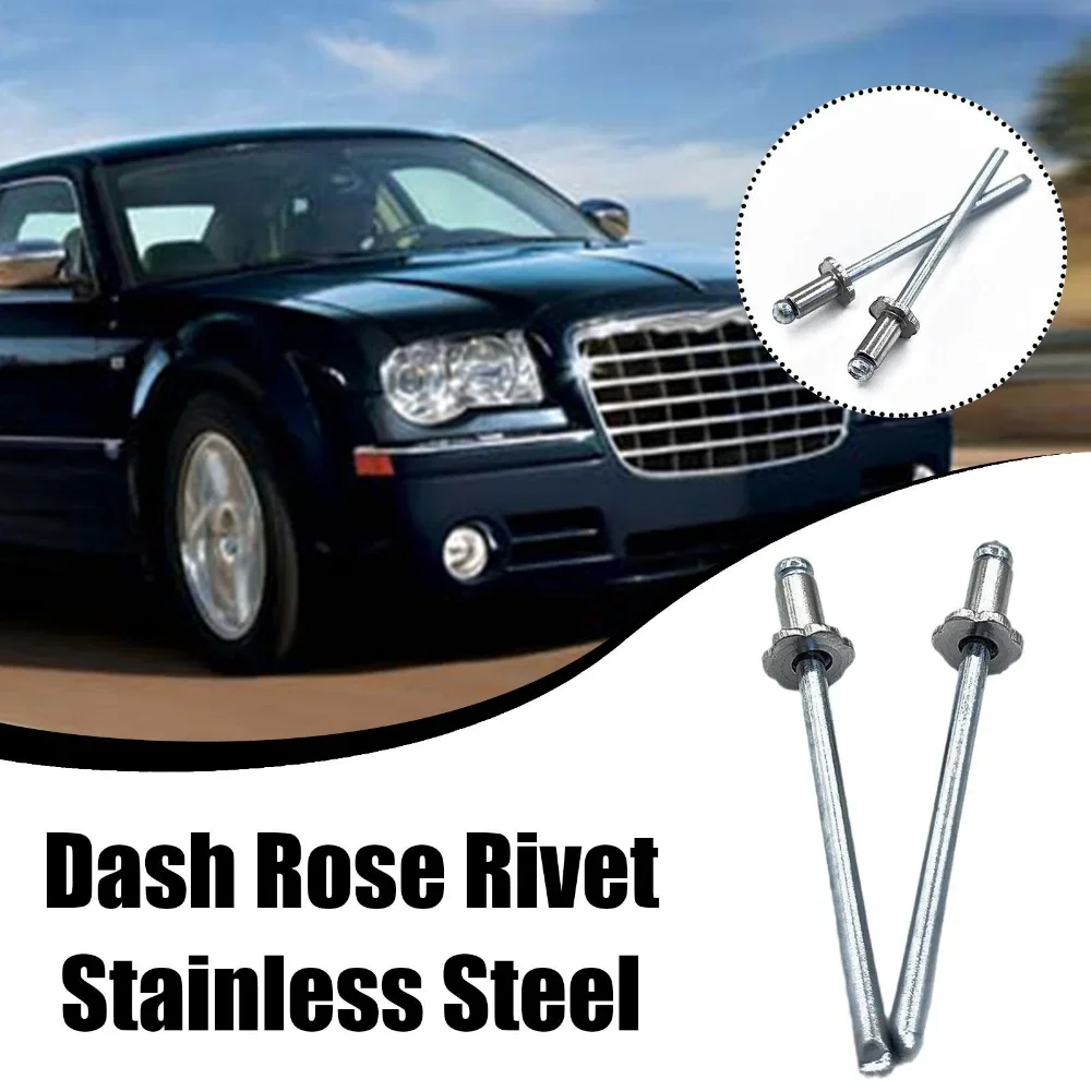 New 1pair NOS Dash Rosette Rivets Rosette Rivets Stainless Steel For GM For Ford For Chrysler And For AMC Cars