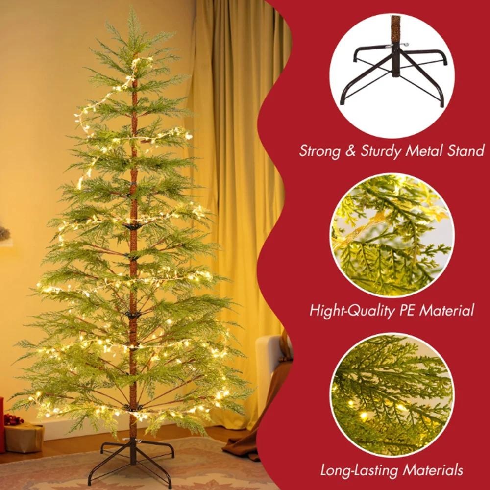 Mini PVC Mixed Christmas Tree Luxury Dense Pre-lit LED Artificial Tree Standing Indoor Hotel Lobby Decor Premium