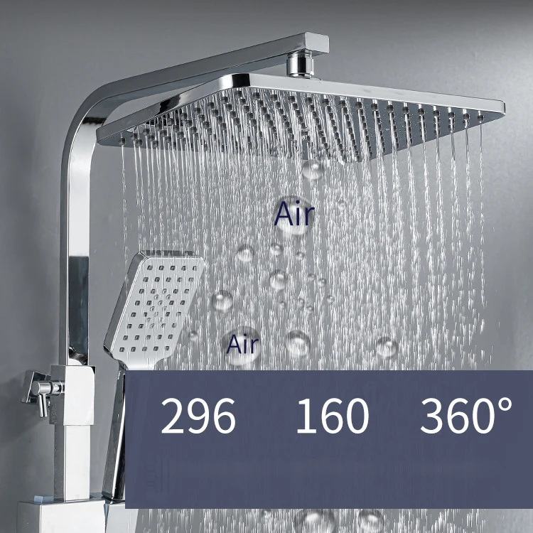 Sistema doccia bagno digitale cromato per accessori bagno miscelatore bagno in ottone rubinetto doccia digitale termostatica