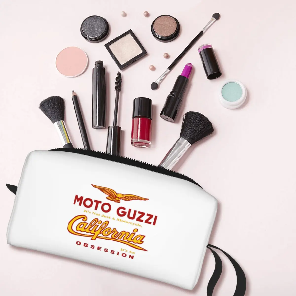 Bolsa de maquillaje para Moto Guzzi Motor California 1100 Obsession, bolsa de cosméticos de viaje para hombres y mujeres, bolsa de aseo, organizador de accesorios