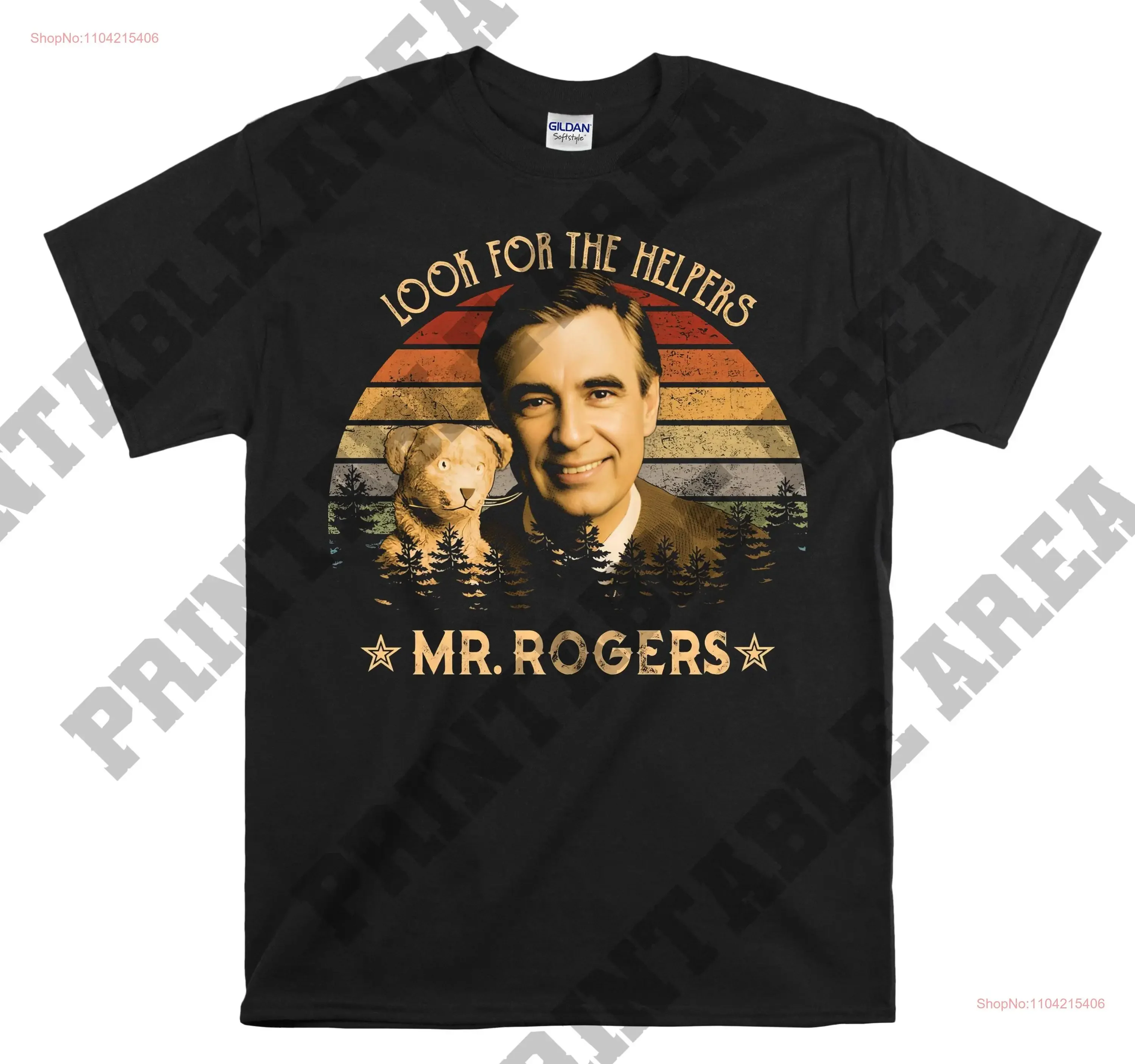 

Винтажная мужская футболка Fred Rogers Look for The Helpers MO174, винтажная стираная повседневная уличная одежда, удобная дышащая модная одежда