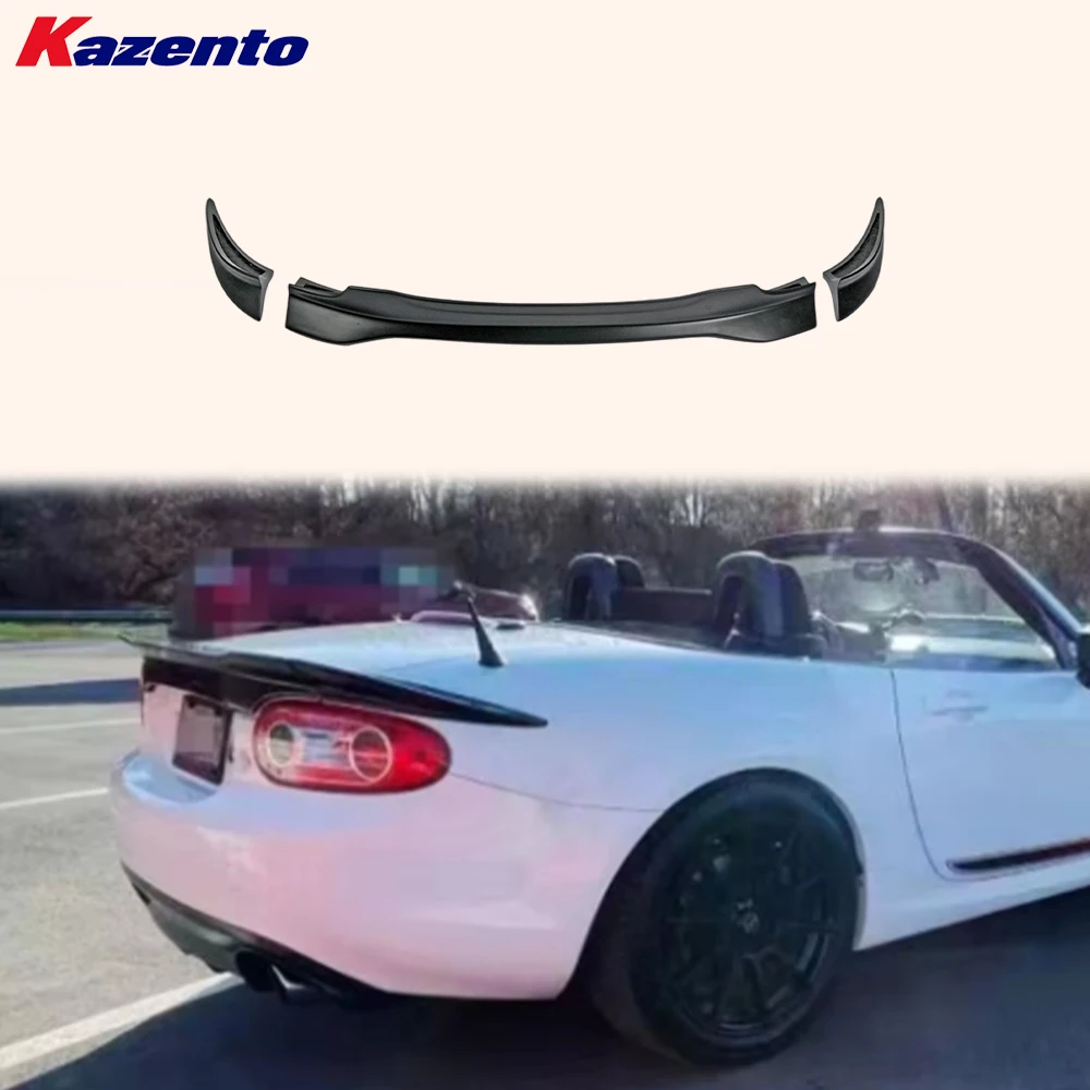 

Rear Trunk Spoiler (Soft Top Only) Gvn Style Fiber Glass Unpaint For Mazda Mx5 Nc Ncec Roster Miata