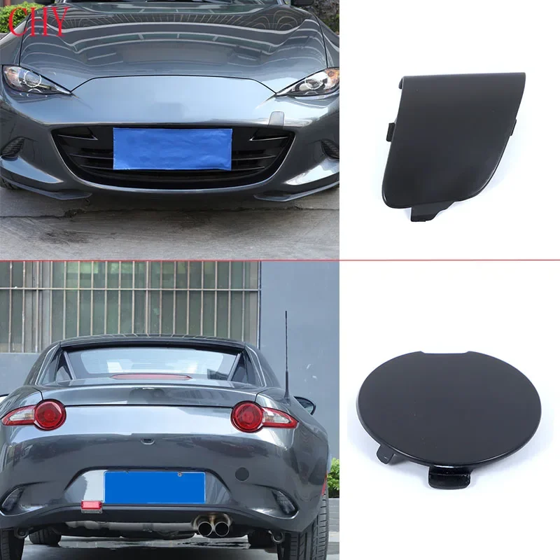 ABS Black For Mazda MX-5 ND 2016-2025+Car styling Car front and rear trailer cover decoration sticker Car protection accessories