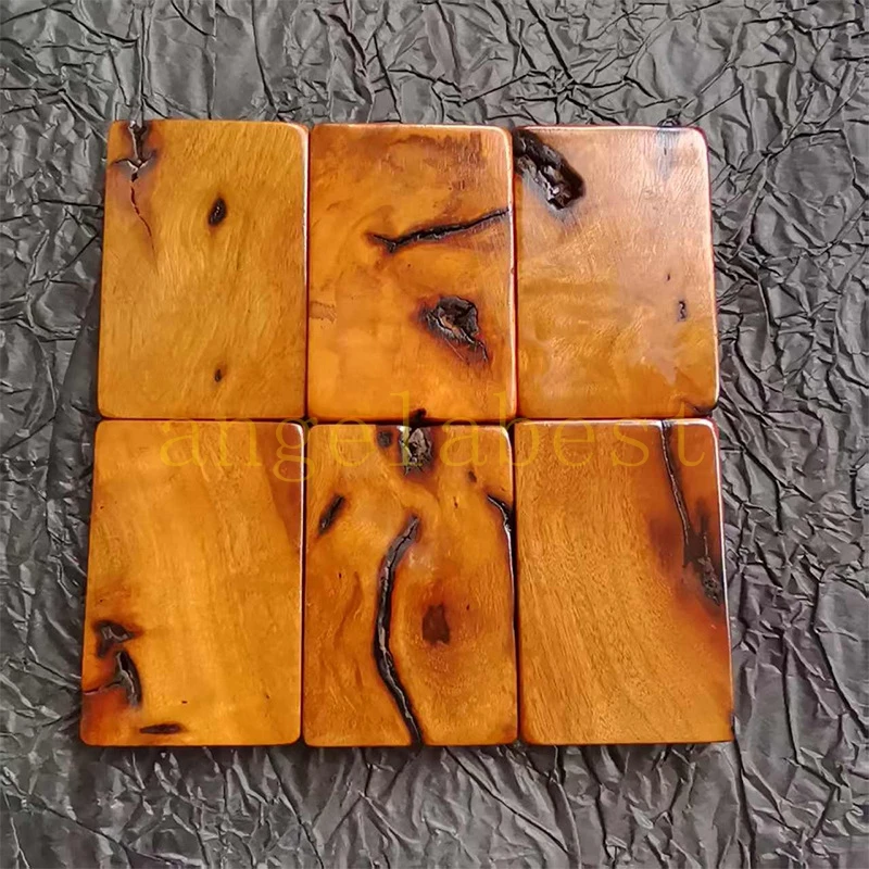 

Thunderstruck Jujube Wood Handmade Engraving blank wood sheet plate Carving material DIY pendant decoration