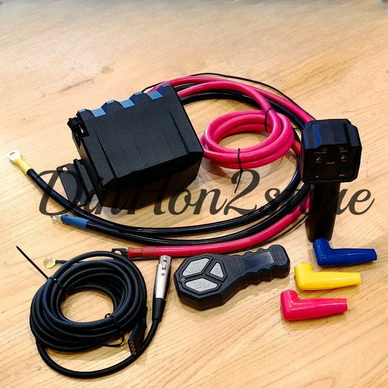 12,000 pound winch control box with wireless remote control