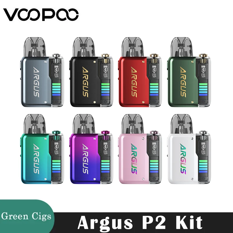 مجموعة Voopoo-Argus P2 ، 30 واط ، بطارية ، طاقة Vape ، SPT ، ولا ، وضع ECO ، خرطوشة 2 ، مبخر السجائر الإلكترونية ، أصلي