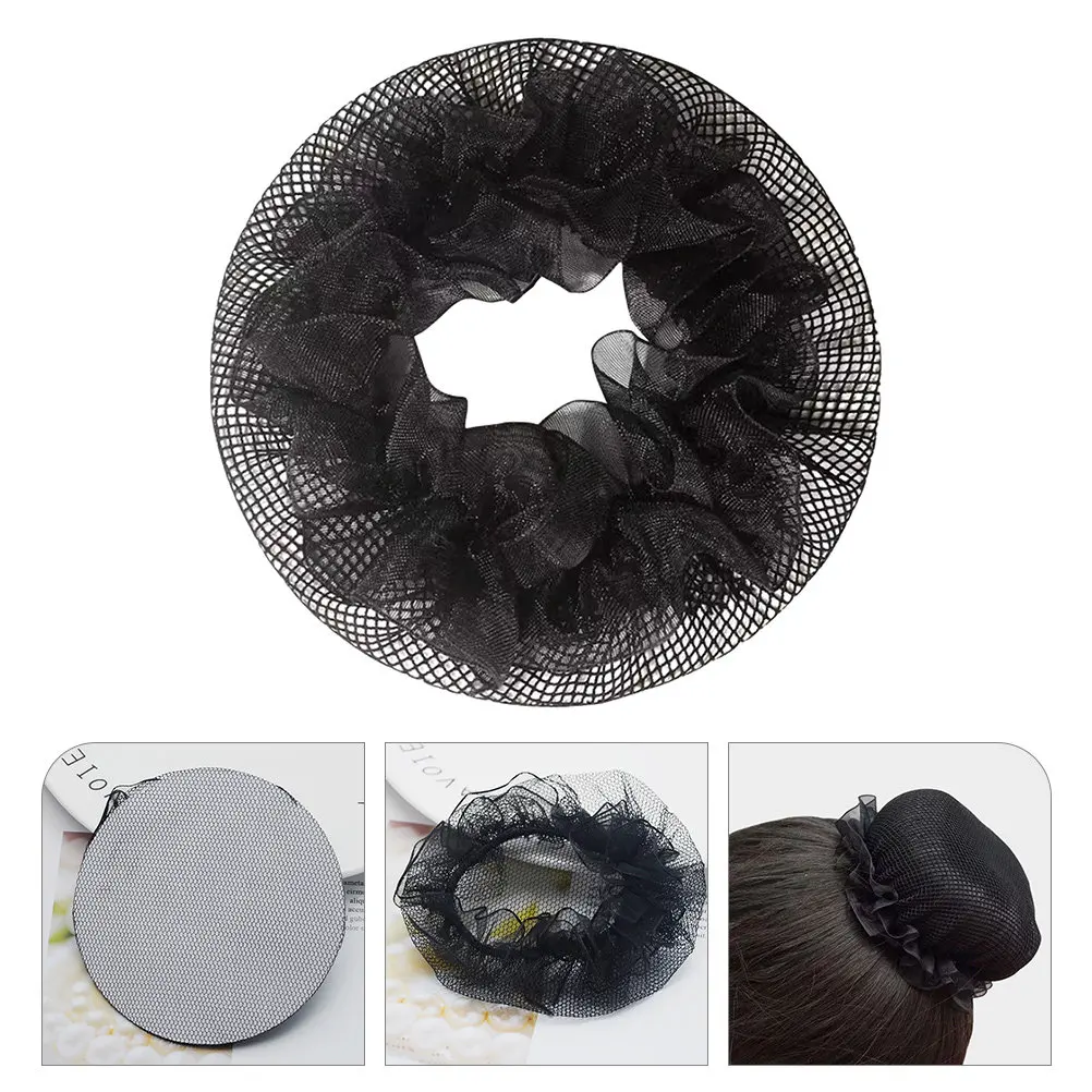 

20Pcs Flower Bun Hairnets Elastic Mesh Bun Covers Lightweight Breathable Hairnets for Ballet Dance Work Performance Hair