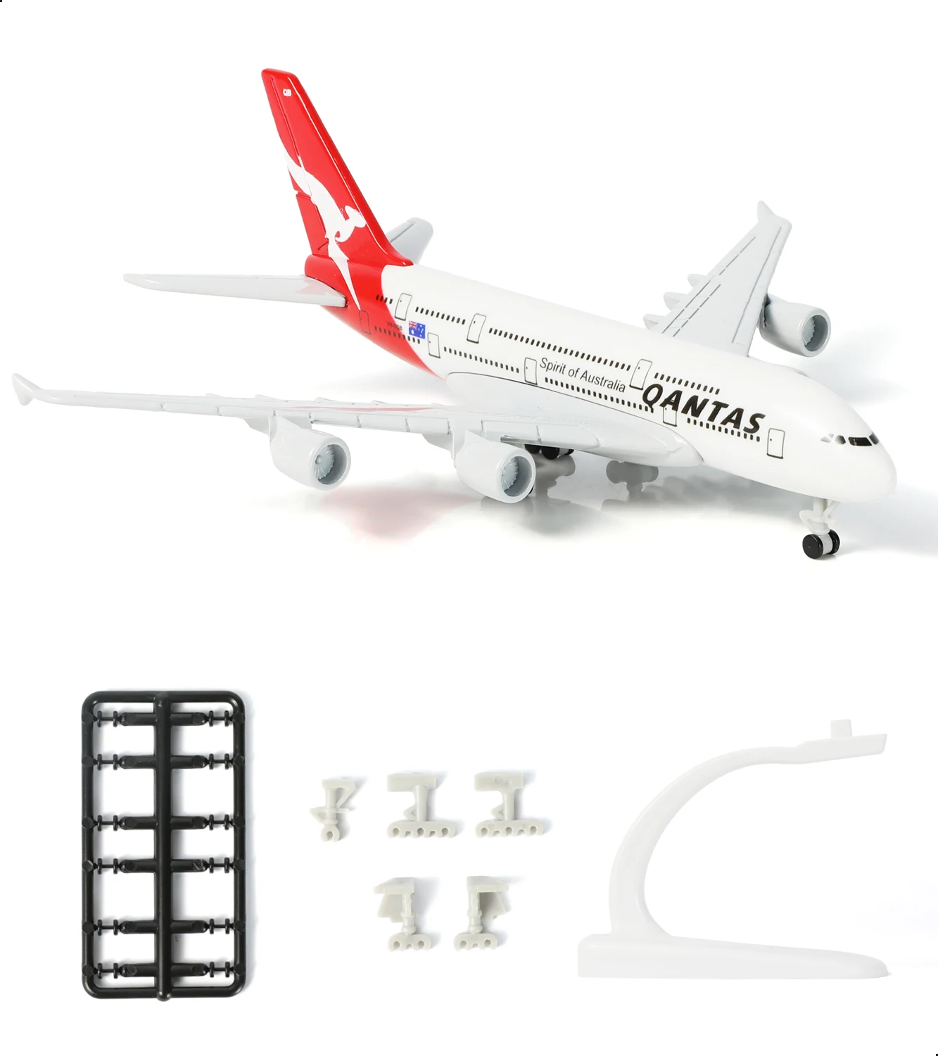 Modelo de avión A380 a escala 1:400, Australia, con ruedas y soporte, coleccionable, para entusiastas de la aviación, regalo de Navidad o cumpleaños para hombres