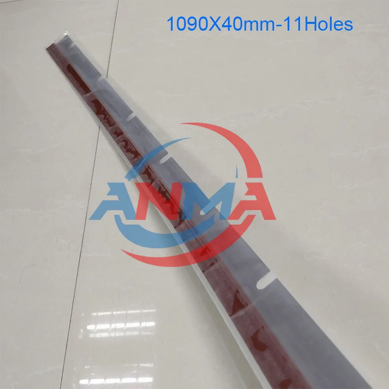 5Pieces Polyurethane Material 3/H/F/D3000 1095X40mm Wash up Blade with 11 Holes For Printing Machine Spare Parts