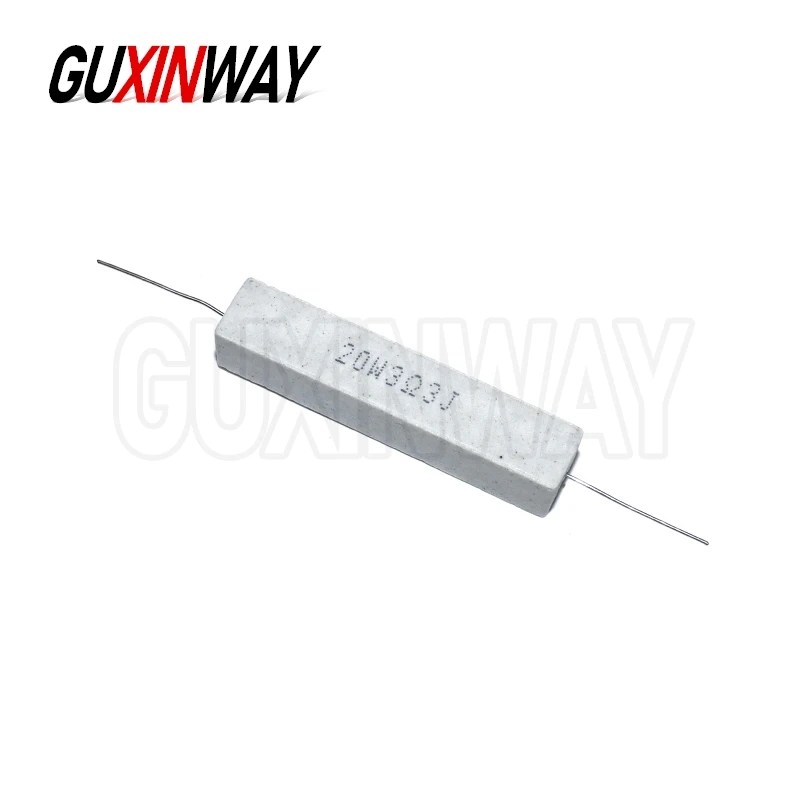1pcs 20W 5% Cement Resistor Power Resistance 0.1 ~ 10K 0.1R 0.5R 1R 10R 100R 0.22 0.33 0.5 1 2 5 8 10 15 20 25 30 1K 10K Ohm image 2
