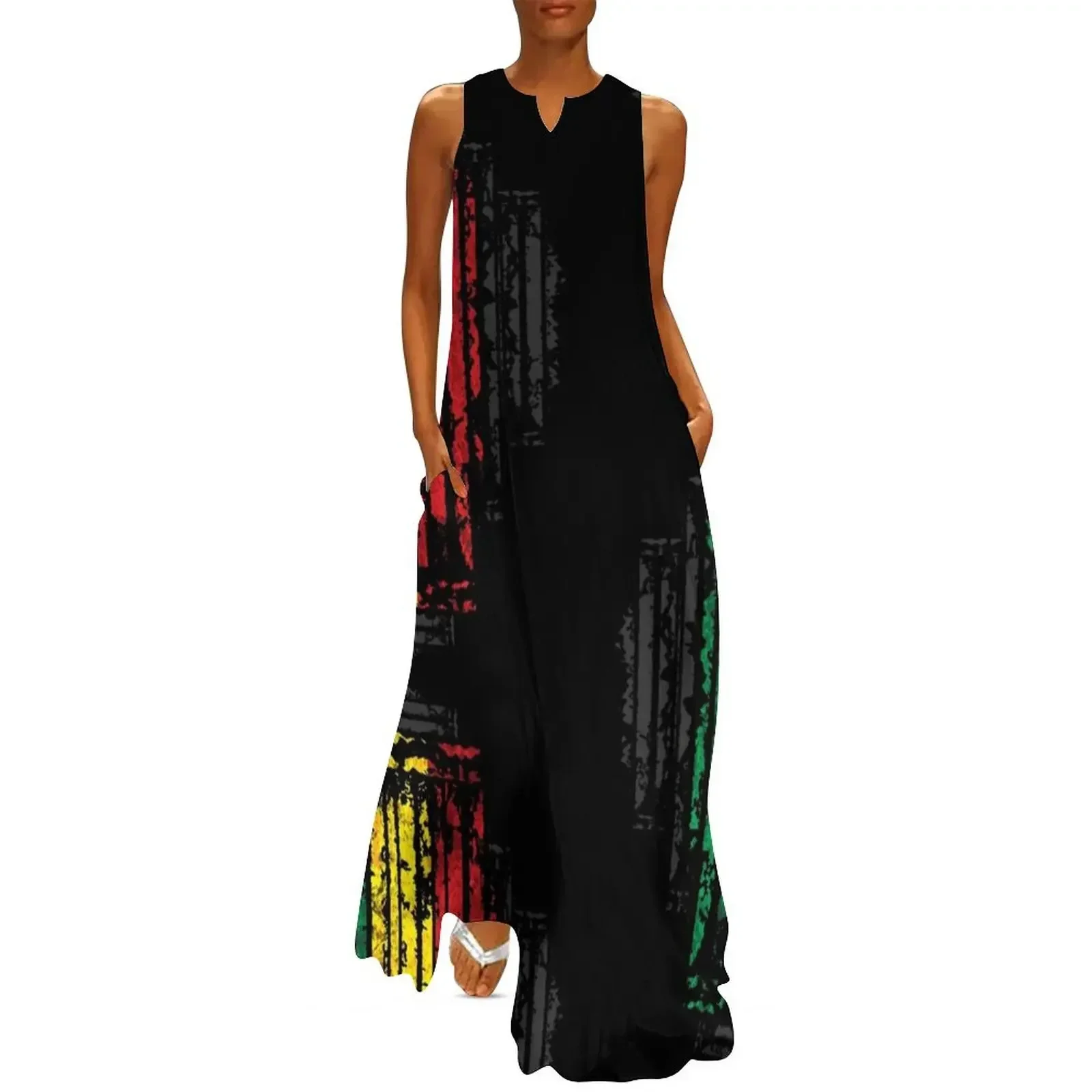 

Reggae characters Long Dress bandage dress Woman clothes party dresses women festival outfit women Dress