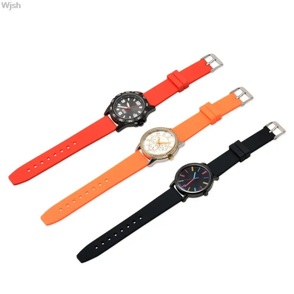 16mm 18mm 20mm 22mm 24mm 26mm 28mm Silicone Watch Band Women Men Soft Sport Waterproof Rubber Wrist Strap Bracelet Accessories