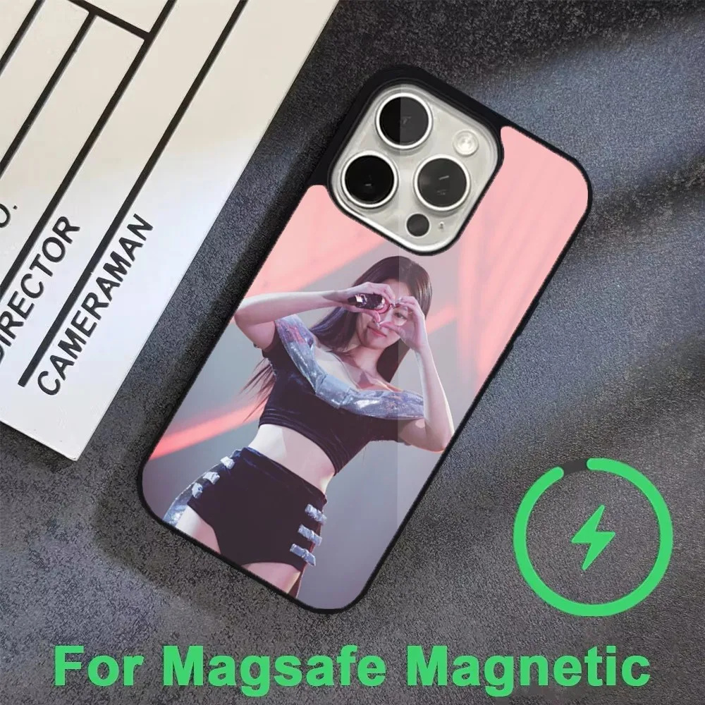 Kpop J-Jennie K-Kims-s Phone Case  For iPhone 16,15,14,13,12,11,Pro,Max,Plus,Mini, Magsafe,Magnetic Wireless Charging Case