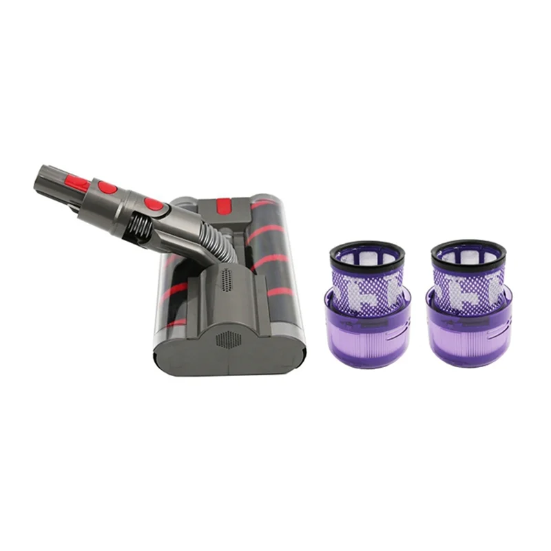 

B83B-Efficient Cleaning Soft Roller Attachment For Dyson Omni-Glide SV21, Dual Roller Brush Design