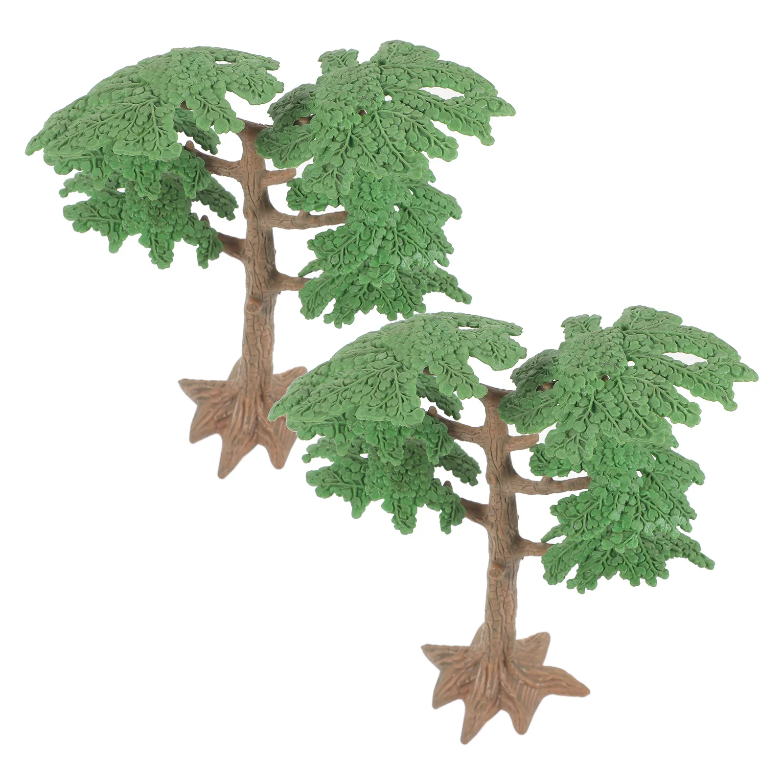 2 PC Scenery Model Tree Landscape Cypress Garden Small Artificial Plants