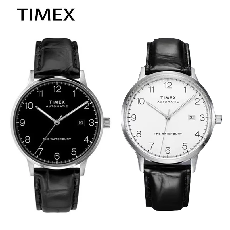 Timex-Relógio mecânico automático para homem, aço inoxidável americano, prova de arranhões, relógio de mergulho impermeável, negócios e lazer, novo