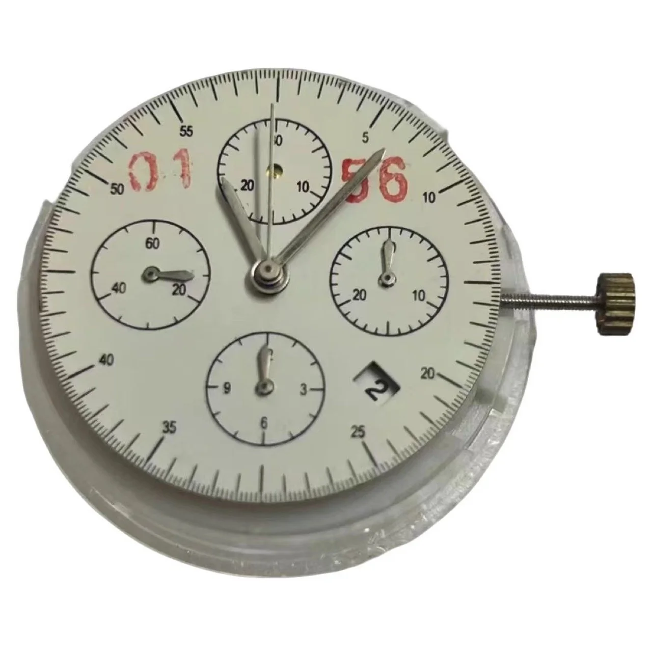 7750 Movement Six-Pin 369 Dot Position Small Seconds Multi-Function 9 O'Clock Mechanical Analog Dial Metal Acrylic Watch