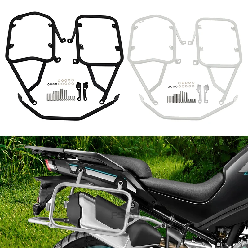 

2025 NEW Side luggage Panniers Rack Side Case Box Saddlebags Bracket For CFMOTO 450MT MT450 450 MT 2024 Motorcycle Accessories