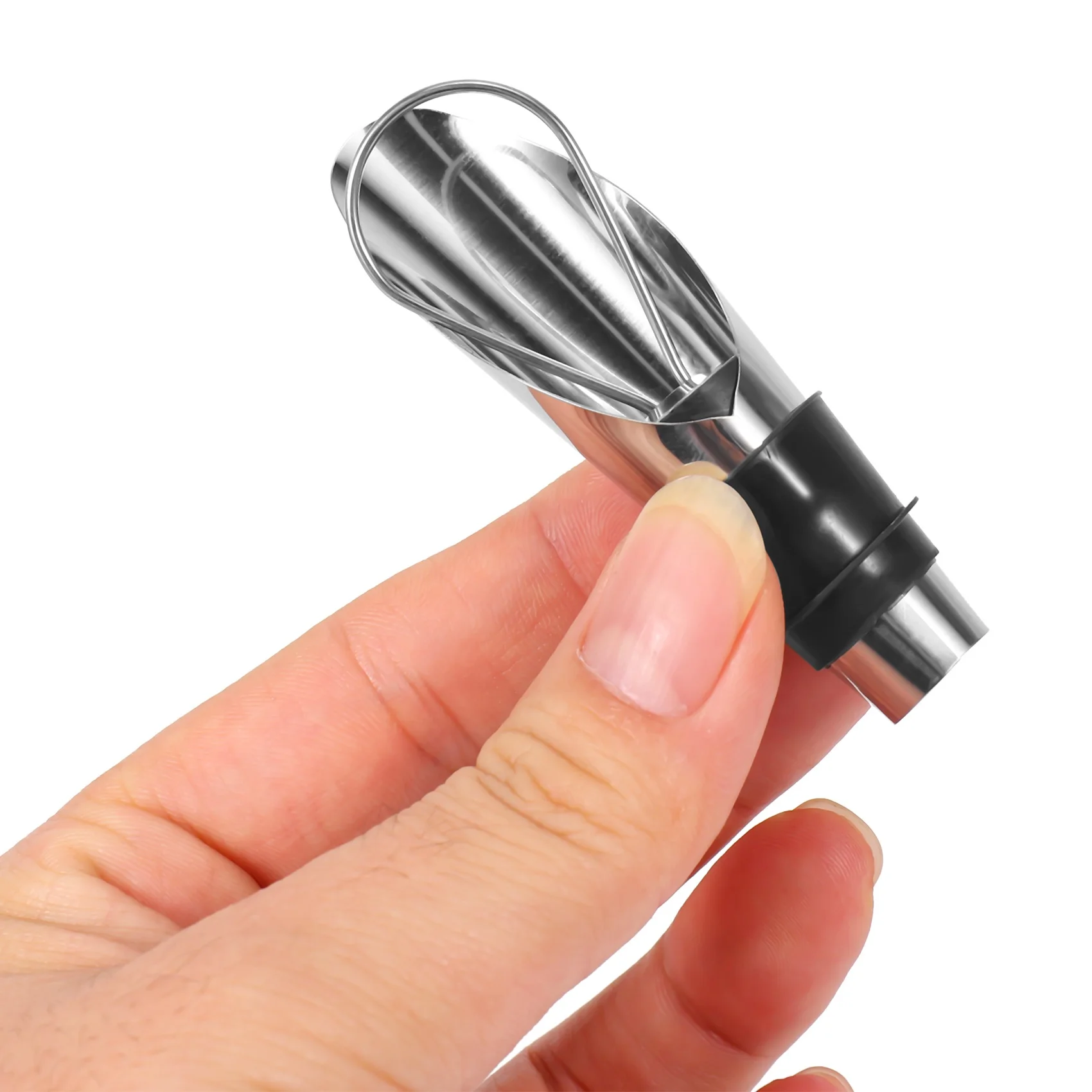 2026 Trend-Stainless Steel Wine Stopper Pourer Metal Wine Pouring Drain Bar Home Wine Set Wine Stopper Champagne Stopper