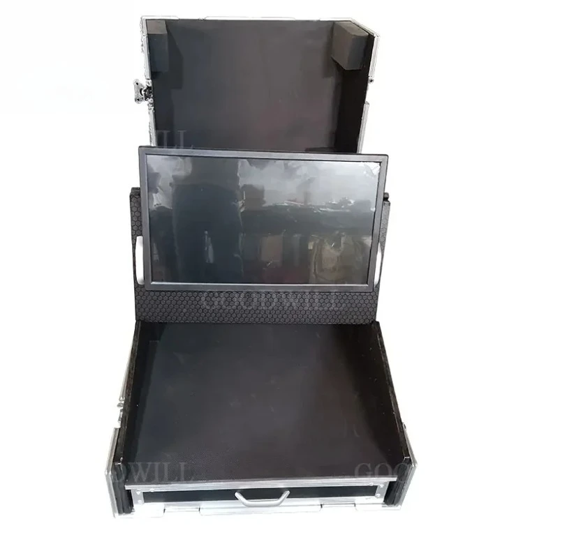 Flight Case Grandma2 Onpc Command Wing Fly Case Marketing Flight Case con materiale hardware Nero