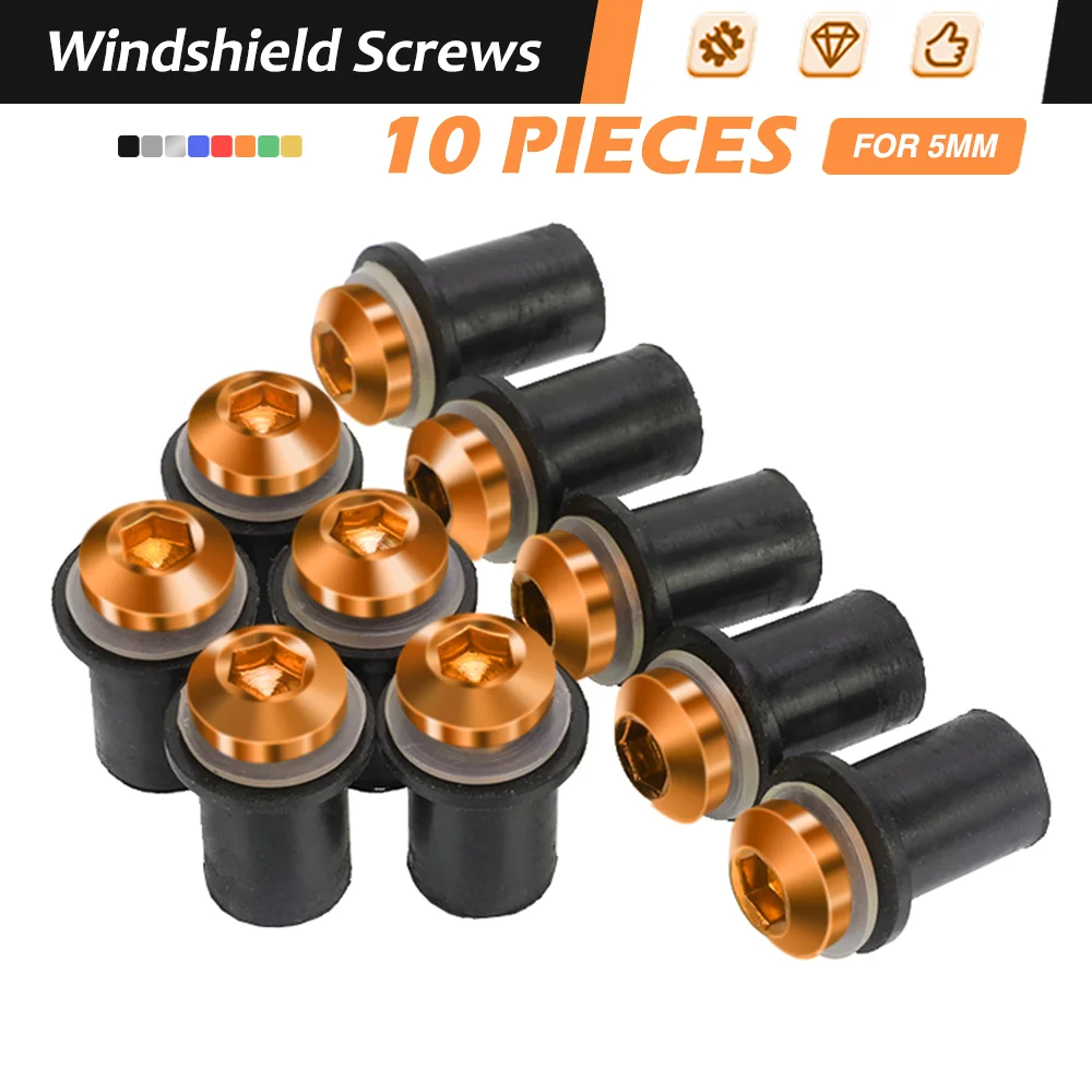 10 PCS Windscreen Bolt Screw Windshield Screw Bolt Kit For 690ENDUROR 690SM 690SMC 690SMCR 690SUPERMOTO 790 ADVENTURE R S