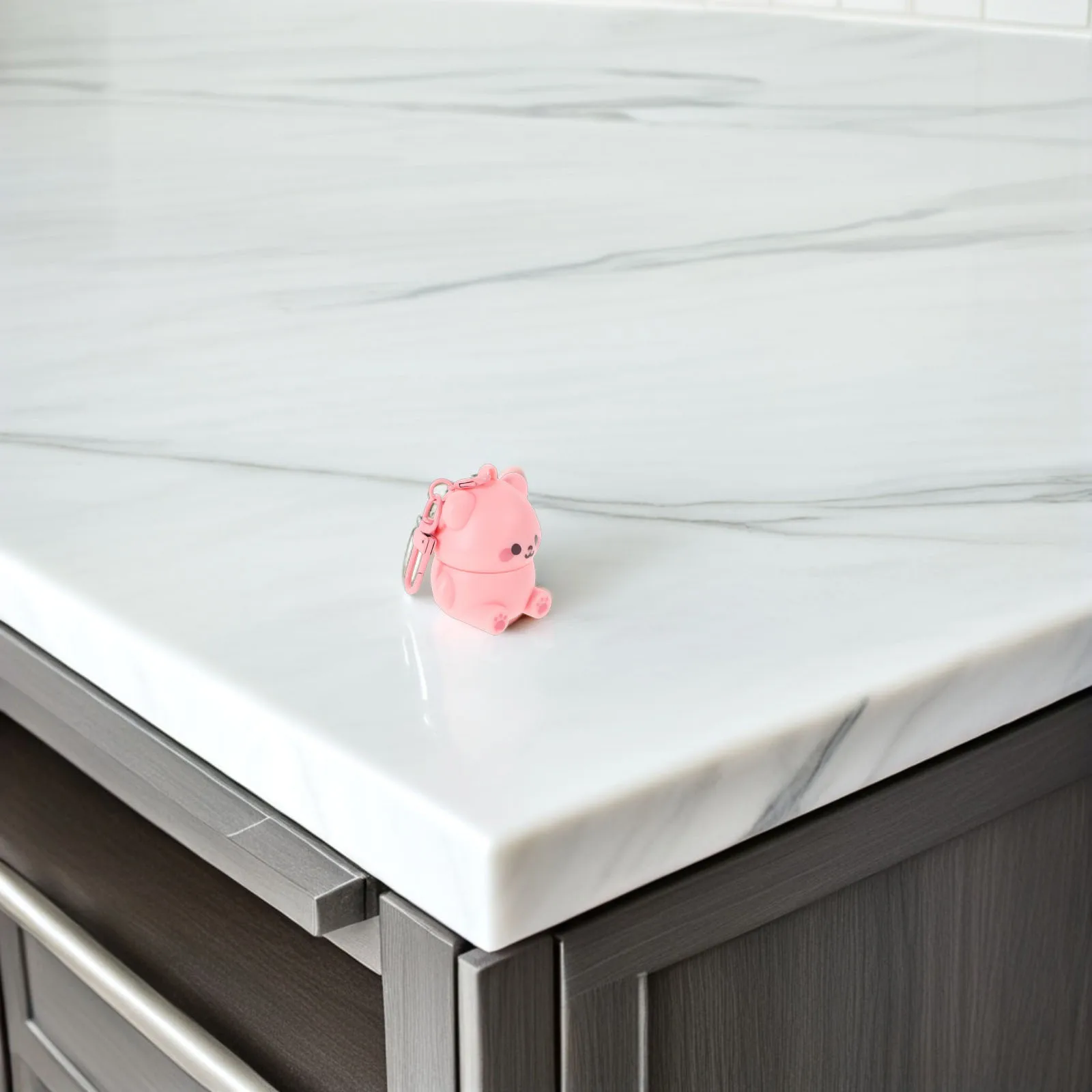 لطيف الدب بلسم الشفاه ترطيب ترطيب الشفاه العناية منع جفاف تليين نكهة الفراولة تخزين المواد #4