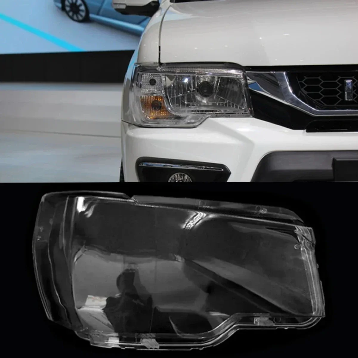 

For Isuzu Qingling Headlamp Cover Transparent Shade Lamp Headlight Shell Lens Plexiglass Replace Original Lampshade 2015 2016