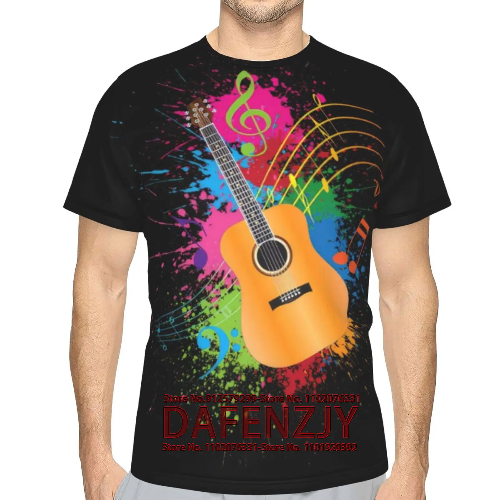 

Unisex 3D Music Graphic Print Shirts for Mens Women Casual Short Sleeve Tee Shirts Top