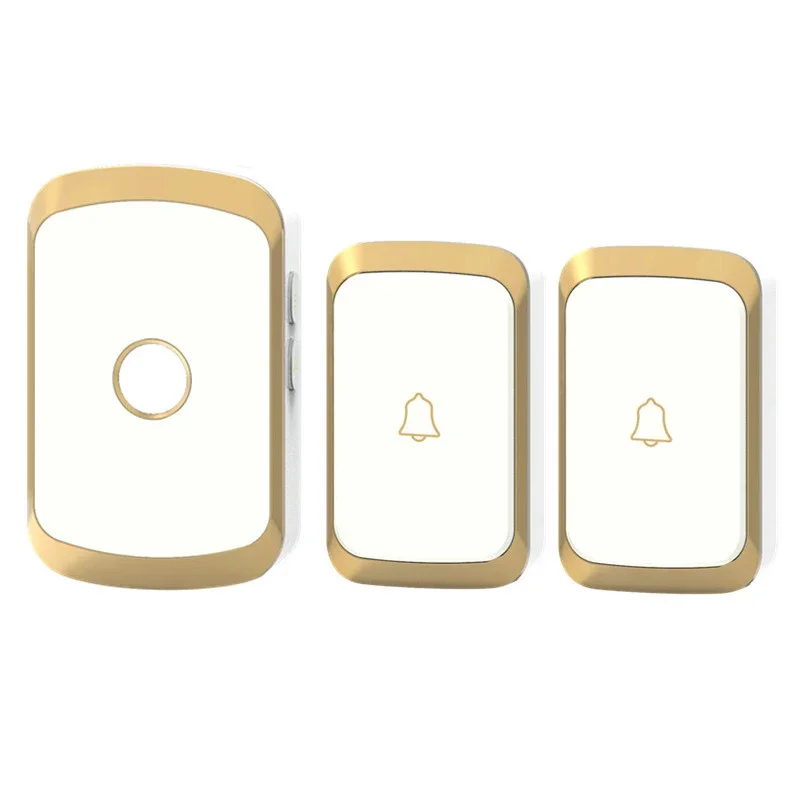 Waterproof Wireless Doorbell AC 100V-240V Smart Remote Control Door Bell Rings Home Security Doorbells Receiver Long Distance