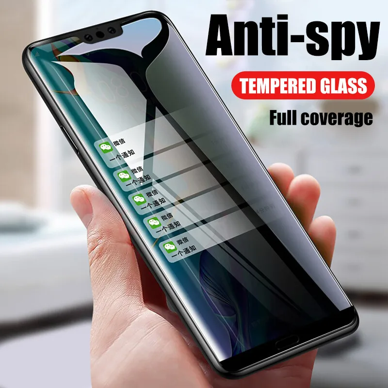 Anti Spy Screen Protector for Huawei Nova 5T 6 9 SE 5i 7i 4E 3i Y7 Prime 2019 Y6 Pro Y8P Y7A Y6P Y5 2018 P Smart Z Privacy Glass