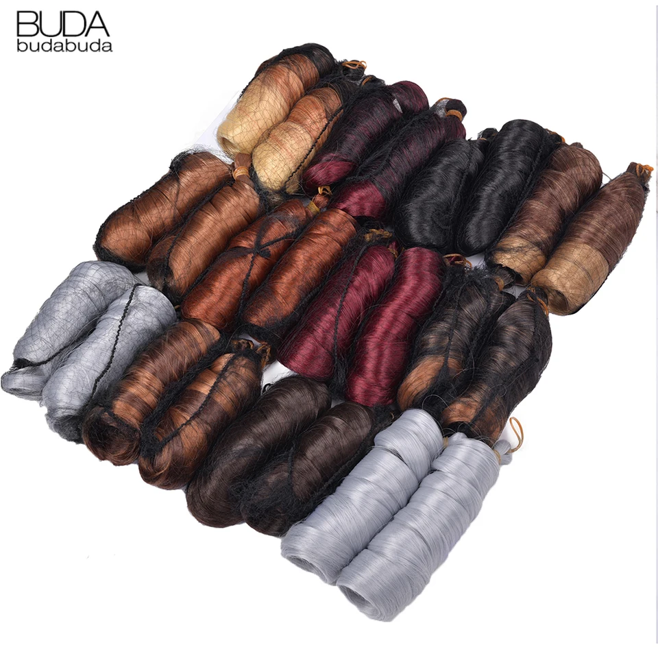 Cabello para trenzas con rizos franceses de 24 pulgadas, sintético, rizos en espiral, pre-estirado, onda suelta 4