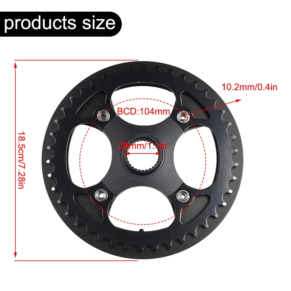 

Chainring Crankset E Bike Chainring For Bafang M400 M300 M200 M215 M410 M315 Electric Bicycle Parts 285g Steel