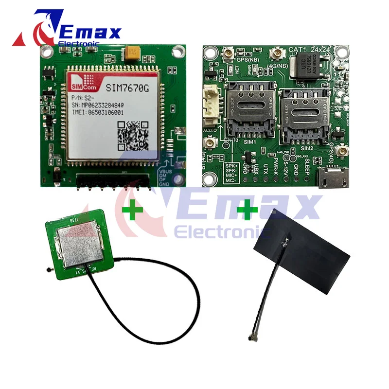 

SIMcom SIM7670G Core Board SIM7670G Development Board LTE CAT1+4G+Qualcomm chip with GPS antenna