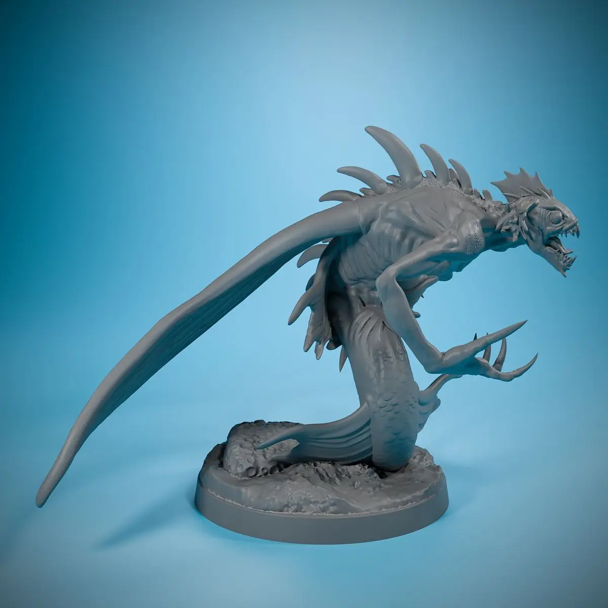 40mm Siren 3D Printed Painted Model Figurines DIY Coloring Painting Self-assembly Figurines Miniatures Decoration Crafts