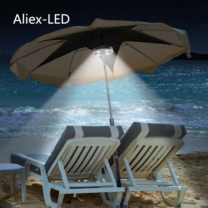 28led Patio Umbrella Light for Parasol Beach Umbrella 3 Brightness Modes for Garden Camping Tents Indoor Outdoor Lighting