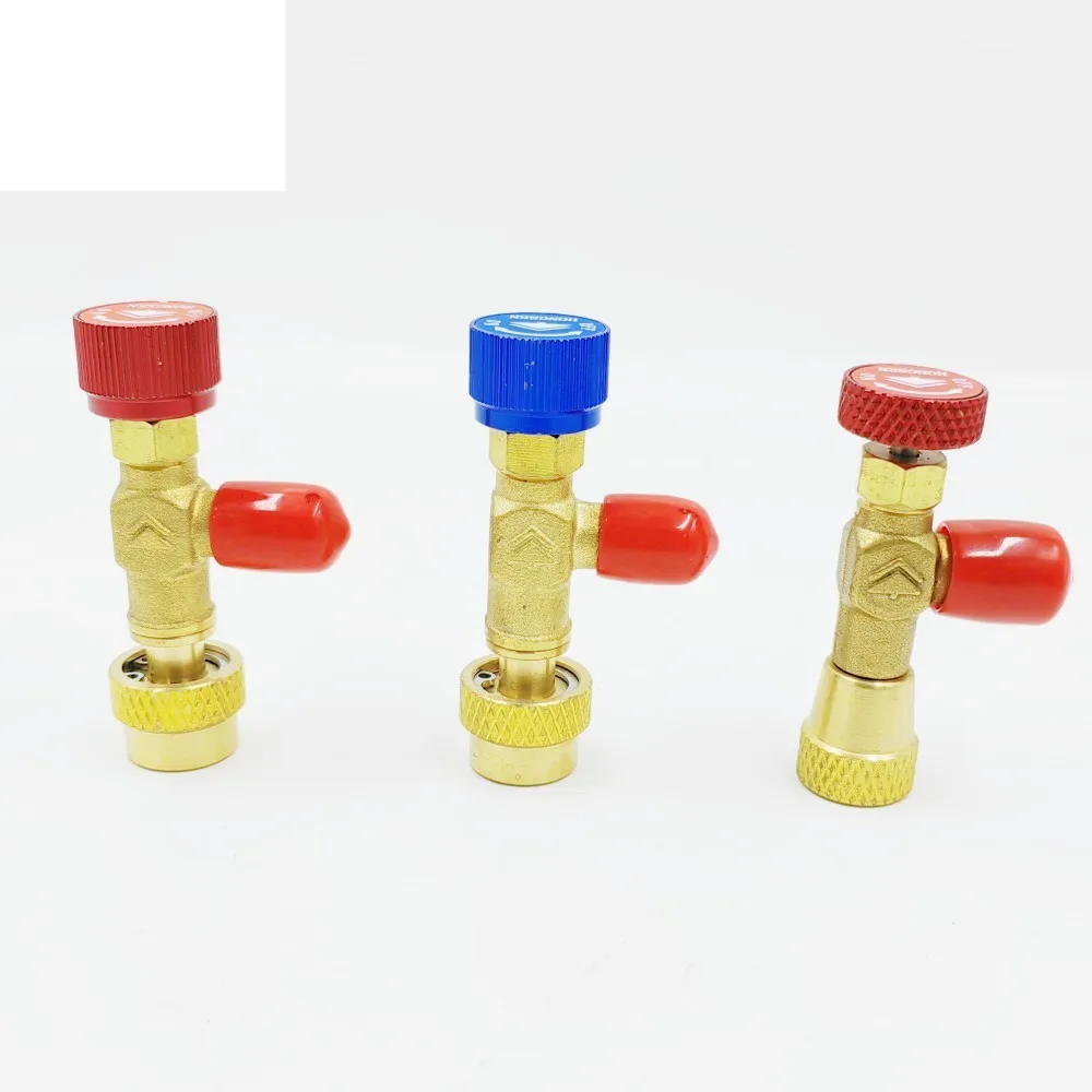 

Refrigeration Tool Liquid Safety Valve R410 R410A R22 Air Conditioning Refrigerant 1/4 "Safety Adapter Air Conditioning Repair