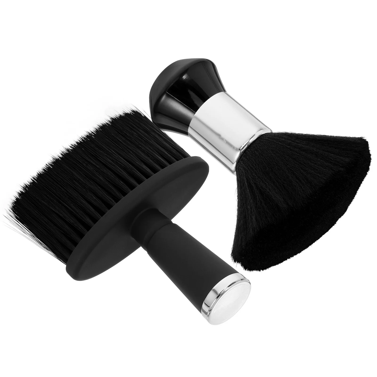 2 pçs pescoço espanador escova cerdas macias eficiente ferramenta de remoção do cabelo para barbearias salões barbear limpeza suprimentos barba aliciamento