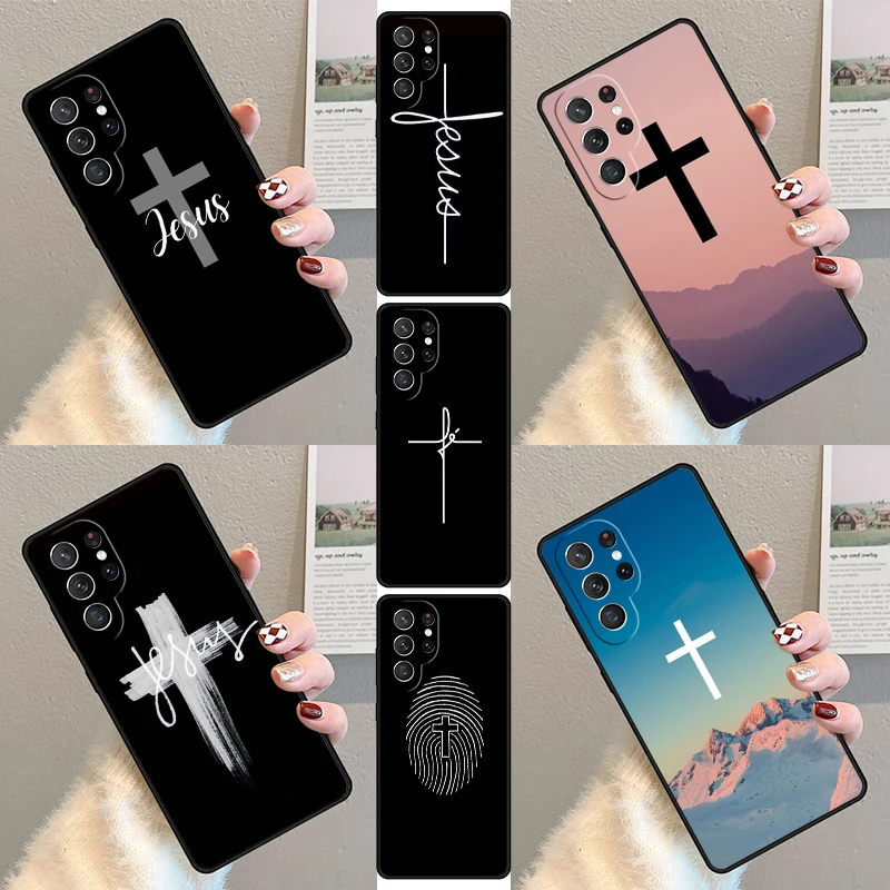 

Чехол для телефона Verse of The Christian Bible Jesus для Samsung Galaxy S25 S23 S30 S21 S20 FE S24 S22 Ultra Note 10 20 Plus Cover