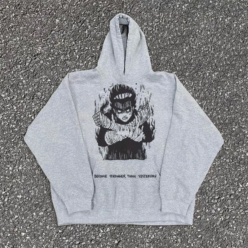 

Наруто Мужская толстовка с капюшоном Рок Ли "Барко Сильнее, чем Вчора", осень-зима, новый унисекс, повседневный топ с капюшоном и длинными рукавами