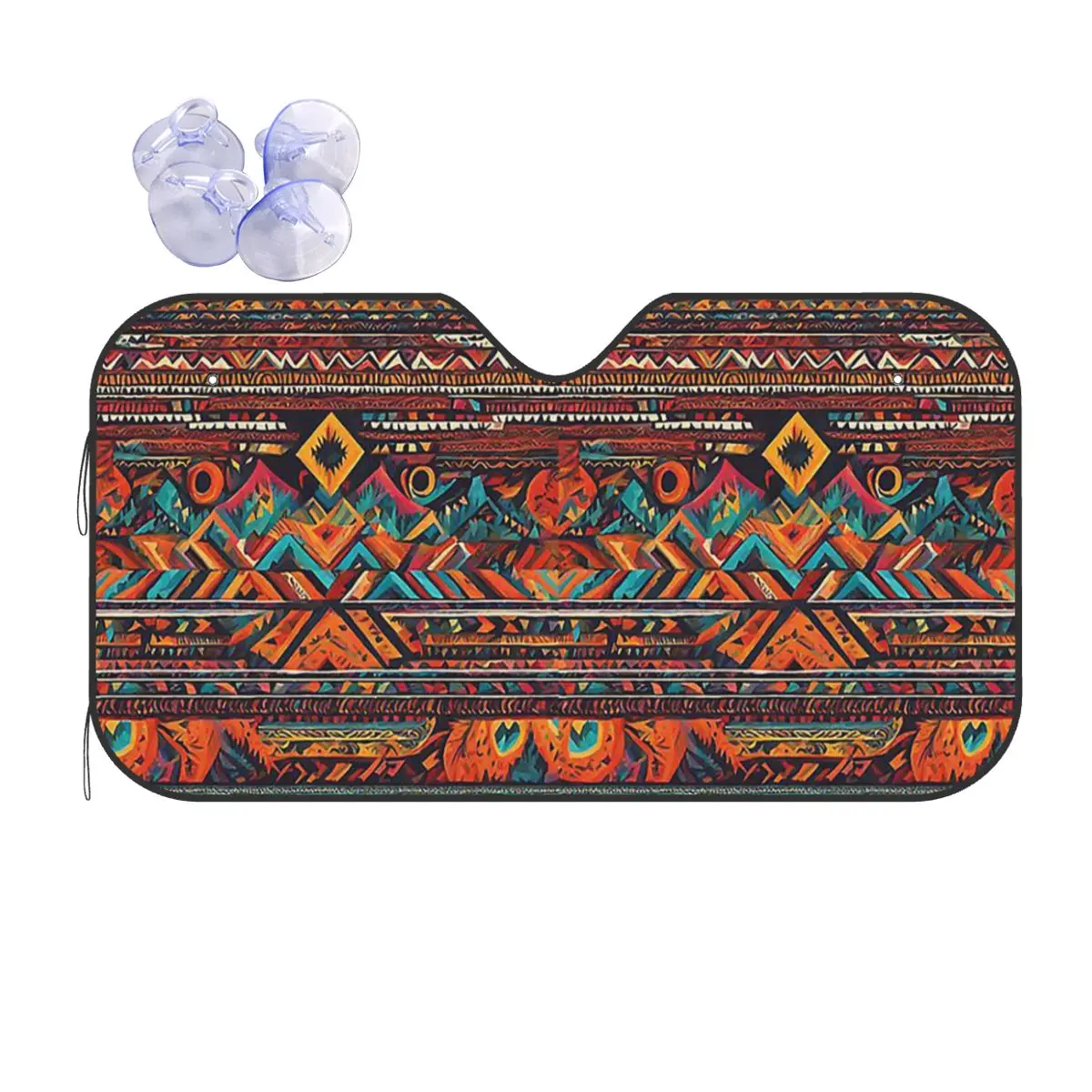 

Painted Original Tribal Patterns Sunshade Windscreen Car Front Windshield Window Sun Visor Accessories Covers