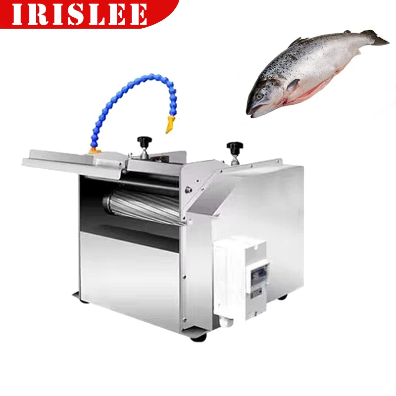 Stainless Steel 1500Kg/H Electric Salmon Fish Skin Peeling Skinner Machine Small Fish Tilapia Catfish Skinning Removing Machine