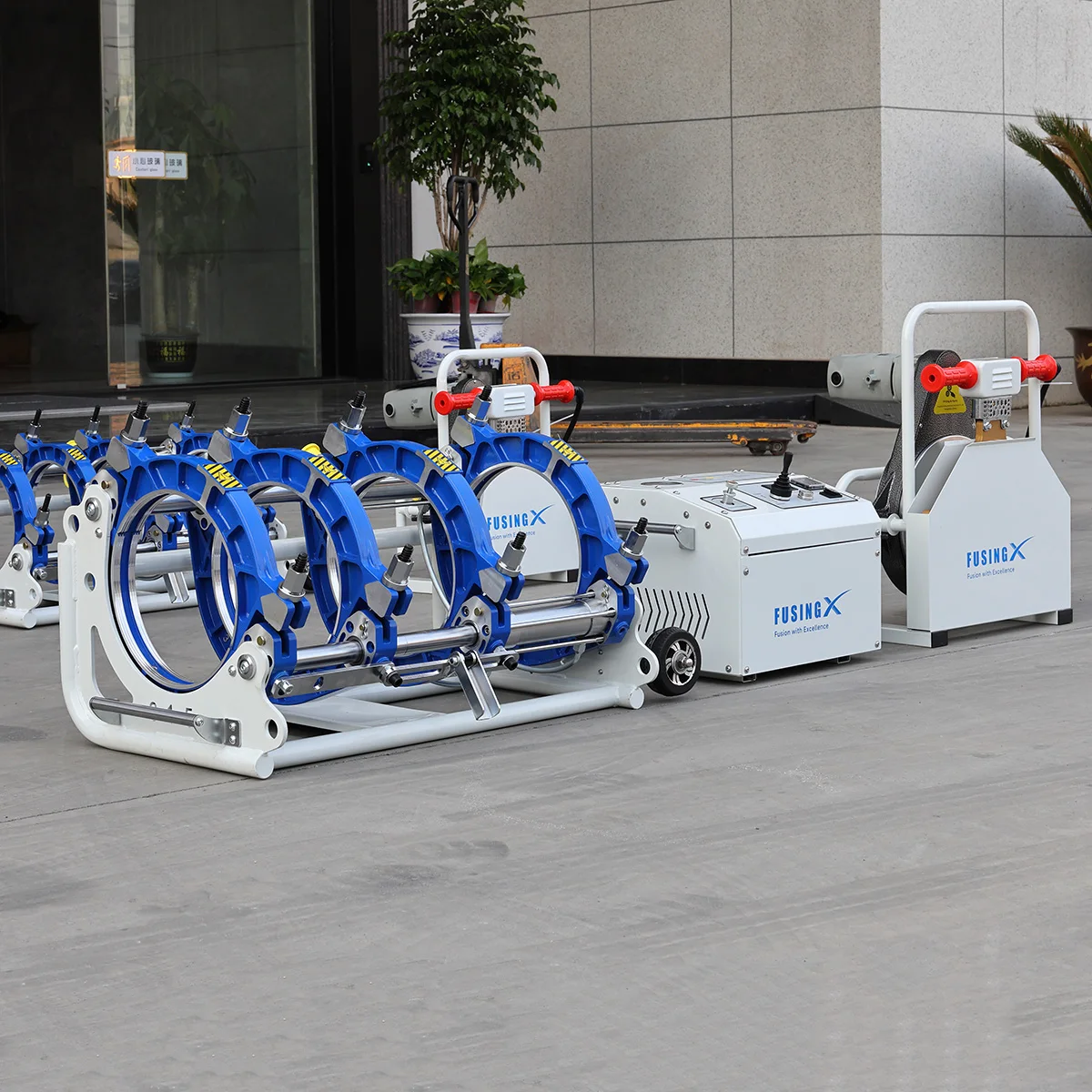 90-315 مللي متر HDPE بعقب الانصهار آلة لحام هانغتشو 90-315 مللي متر HDPE الأنابيب أنابيب المياه آلة توصيل الأنابيب