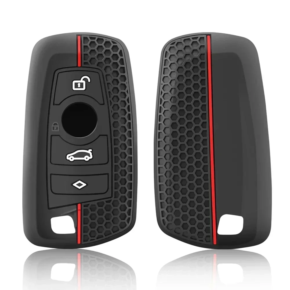 Silicone Car Remote Key Case Cover For BMW 1 2 3 4 5 6 7 Series X1 X3 X4 X5 X6 F36 F25 F26 F30 F34 F10 F07 F20 Z10 G30 F15 F16