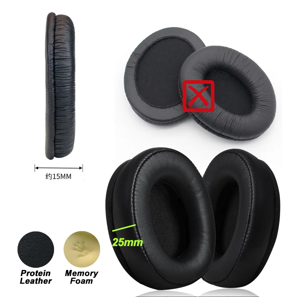 منصات سماعة ل Sennheiser HD457 HD447 HD497 HD202 HD203 HD212 HD65 التلفزيون استبدال وسادات الأذن سماعات غطاء للأذنين الذاكرة